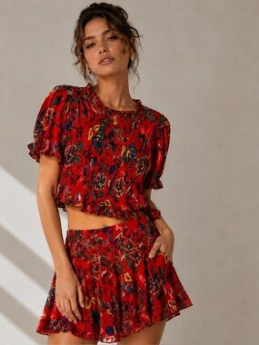 ILLA ILLA Red Floral Set